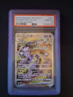 Pokemon Cards - PSA 10 Mewtwo VStar 221/172 - Japanese Vstar Universe - GEM MT - Image 1