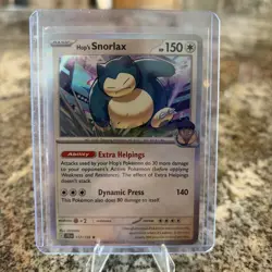 Pokemon TCG Hop's Snorlax Holo Rare Card 117/159 Sv09: Journey Together - Image 1