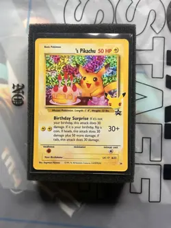 Happy Birthday Pikachu Holo 24 Celebrations Birthday Pokemon Card NM - Image 1