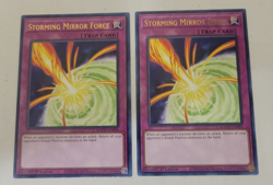 Yu-Gi-oh Storming Mirror Force 2 card lot Gold Rare 1st Edition MAGO-EN096 Nm - Image 1