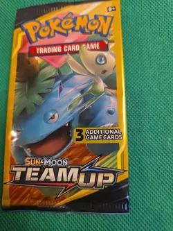 Pokemon Sun & Moon Team Up Booster Pack 3 Cards Venusaur Celebi factory seal - Image 3