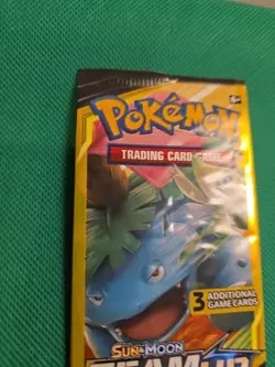 Pokemon Sun & Moon Team Up Booster Pack 3 Cards Venusaur Celebi factory seal - Image 5
