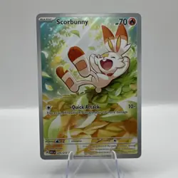 Pokemon TCG Scorbunny 225/217 ASC Holo Fire Basic English Pokemon Card - Image 1