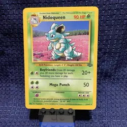 Nidoqueen 23/64 NM Jungle Unlimited Pokemon TCG Card English Free Shipping - Image 1