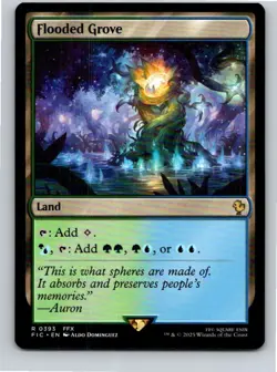 Magic the Gathering Flooded Grove Final Fantasy Commander MTG Free Shipping! - Image 1