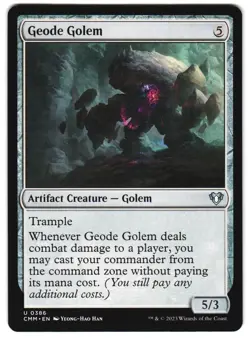 Geode Golem 386 Commander Masters NM MTG - Image 1