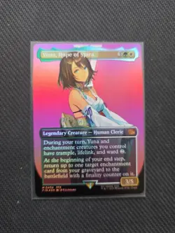 Yuna, Hope of Spira (Borderless) Final Fantasy Foil - Image 1