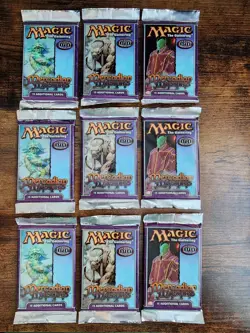 3x MTG ⭐Vintage Booster Packs ⭐Mercadian Masques ⭐1 of each art! ⭐1999 Magic Box - Image 1