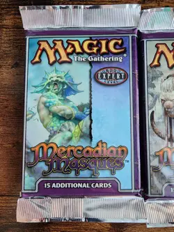 3x MTG ⭐Vintage Booster Packs ⭐Mercadian Masques ⭐1 of each art! ⭐1999 Magic Box - Image 4