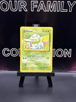 Pokemon TCG Bulbasaur 44/102 Common Unlimited Base Set LP - Image 1