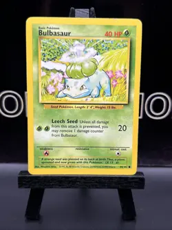 Pokemon TCG Bulbasaur 44/102 Common Unlimited Base Set LP - Image 2