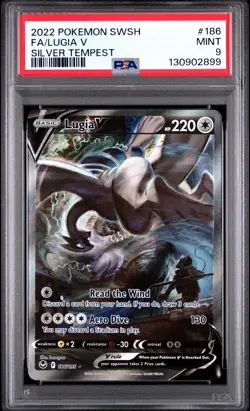 PSA 9 LUGIA V 186/195 | Silver Tempest Alt Art Graded Pokemon Card HK - Image 1