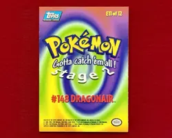 Dragonair #148 E11 of 12 - TOPPS Pokemon Card Blue Logo Print - Non Holo NM - Image 2