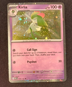 Kirlia 059/132 Cosmos Holo Pokemon TCG Mega Evolution NM/M English - Image 1