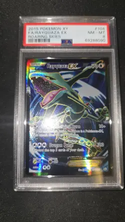 Pokemon Rayquaza EX Full Art - Roaring Skies - 104/108 - PSA 8 - Image 1