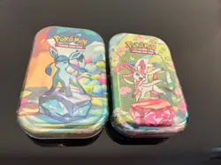 POKEMON TCG : PRISMATIC EVOLUTIONS TINS- Lot Of 2 Glaceon/Slyveon - Image 2