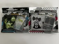 New Sealed Pokemon Black Bolt and White Flare Tech Sticker Collection Set of 2 - Image 1