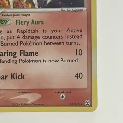 Pokemon Rapidash (13/112) EX FireRed & LeafGreen Holo Rare NM BIG SWIRL - Image 5