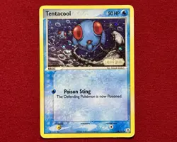 2006 Pokemon EX Legend Maker - Tentacool 66/92 Reverse Holo Stamped - Image 1