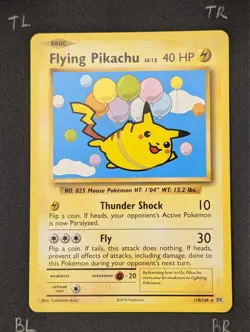 Pokemon TCG Flying Pikachu 110/108 Evolutions Regular (MINT SECRET RARE) - Image 3
