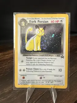 Pokemon Dark Persian Black Star Promo Holo 17/53 2000 60 HP English - Image 1