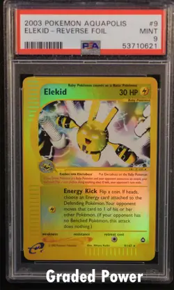 Aquapolis Reverse Holo Elekid PSA 9 REVERSE HOLO (0621) 9/147 Pokemon - Image 1