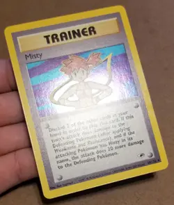 Pokemon TCG MISTY TRAINER 18/132 ☆ HOLO W/SWIRL 🌀GYM HEROES UNLIMITED NM/LP - Image 2