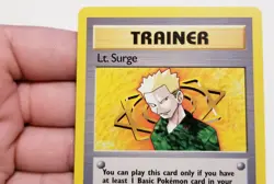 TCG POKEMON LT. SURGE TRAINER 101/132 ☆ RARE GYM HEROES VINTAGE NM - Image 3
