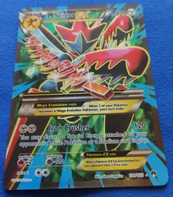Mega Scizor EX Full Art 120/122 2016 Breakpoint Holo NM TCG Pokemon - Image 2