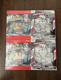 Pokemon TCG White Flare Binder + Poster Collection Sams Club 2 Pack Lot of 2 New - Image 1