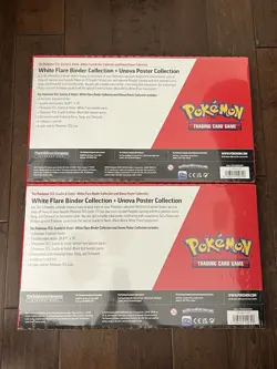 Pokemon TCG White Flare Binder + Poster Collection Sams Club 2 Pack Lot of 2 New - Image 4