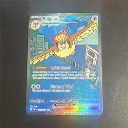Pokemon TCG Pidgeot EX 225/197 OBF Full Art Holo Rare 280 HP - Image 1