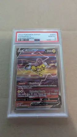 2023 POKEMON SWORD & SHIELD CROWN ZENITH #GG41 FULL ART/RAIKOU V PSA 10 - Image 1