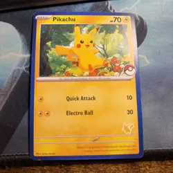 Pokemon Pikachu TCG Blue Border My First Battle Exclusive Stamp Promo - Image 1