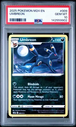PSA 10 MCDONALD'S UMBREON #009 / #M24 2025 POKEMON MCDONALD’S COLLECTION - Image 1