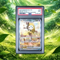 PSA 9 - 2025 POKEMON BLACK BOLT SPECIAL ILLUSTRATION RARE 167 MELOETTA EX - Image 1
