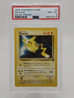 Pokemon TCG Pikachu Movie Promo 04/53 Wotc Promo Regular PSA 8 1999 - Image 1