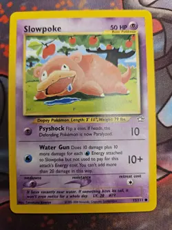 Pokemon TCG - Slowpoke - 73/111 - Neo Genesis - Regular - Lightly Played - Image 1