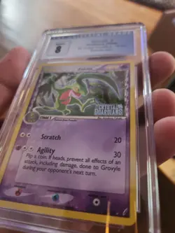 2006 Pokemon EX Crystal Guardians Grovyle STAMPED Reverse Foil 19/100 PSA CGC 8 - Image 2