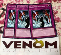 3x (VLP) - Sakuretsu Armor - 5DS3-EN035 - Common - 1st Edition YuGiOh - Image 1