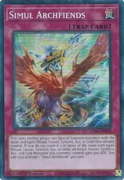 Yugioh! Simul Archfiends - DABL-EN078 - Super Rare - 1st Edition Near Mint, Engl - Image 1