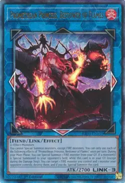 Yugioh! Promethean Princess, Bestower of Flames - RA03-EN050 - Prismatic Ultimat - Image 1