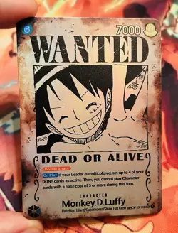 PROXY ENGLISH WANTED Poster - Monkey D Luffy OP13-118 - Image 1