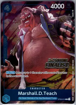 Marshall.D.Teach (Offline Regional 2023) [Finalist] ST03-014 - One Piece - NM - Image 1