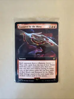MTG Ensnared by the Mara WHO 0384 R NM Regular Extended Art Rare - Image 1