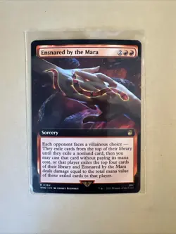 MTG Ensnared by the Mara WHO 0384 R NM Regular Extended Art Rare - Image 2