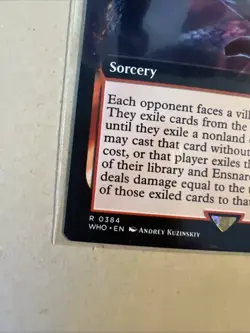 MTG Ensnared by the Mara WHO 0384 R NM Regular Extended Art Rare - Image 3