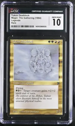 Tuknir Deathlock, just graded. Legends mtg. CGC 10 Gem Mint! - Image 1