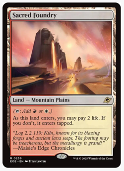 Sacred Foundry Edge of Eternities Foil, NM, Fast Shipping! 256 - Image 2