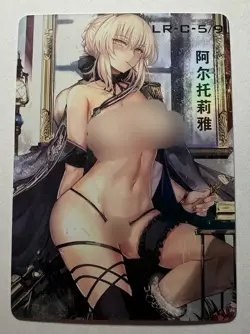SEXY HEROINE WAIFU Artoria Pendragon FATE ACG PREMIUM MATTE HOLO CARD NM - Image 1